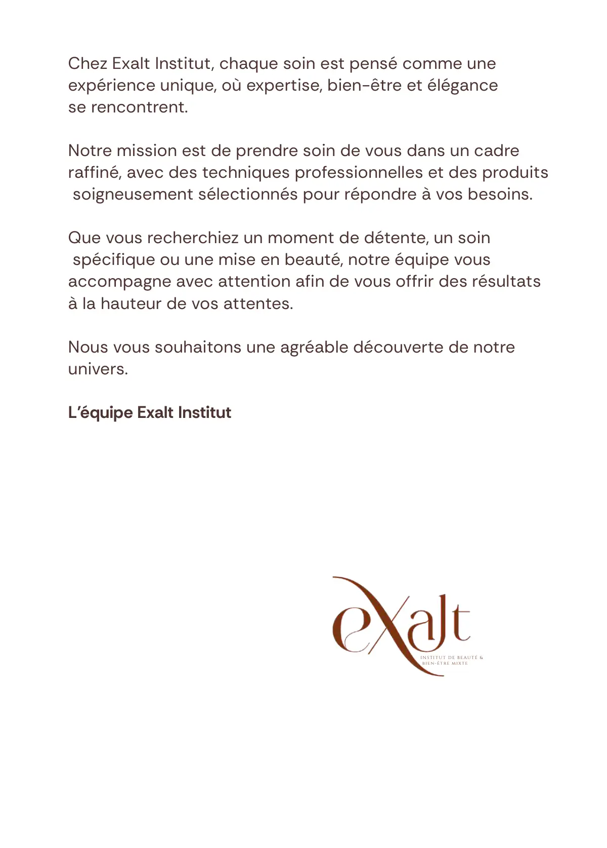 Exalt treatment book, page 2 of 40